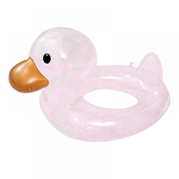 Inflatable Pool Float Rubber Ring For Children Transparent Duck Baby Seat Swimming Ring Party Toy... | Walmart (US)