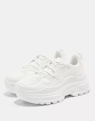 Topshop chunky sneakers in white | ASOS (Global)