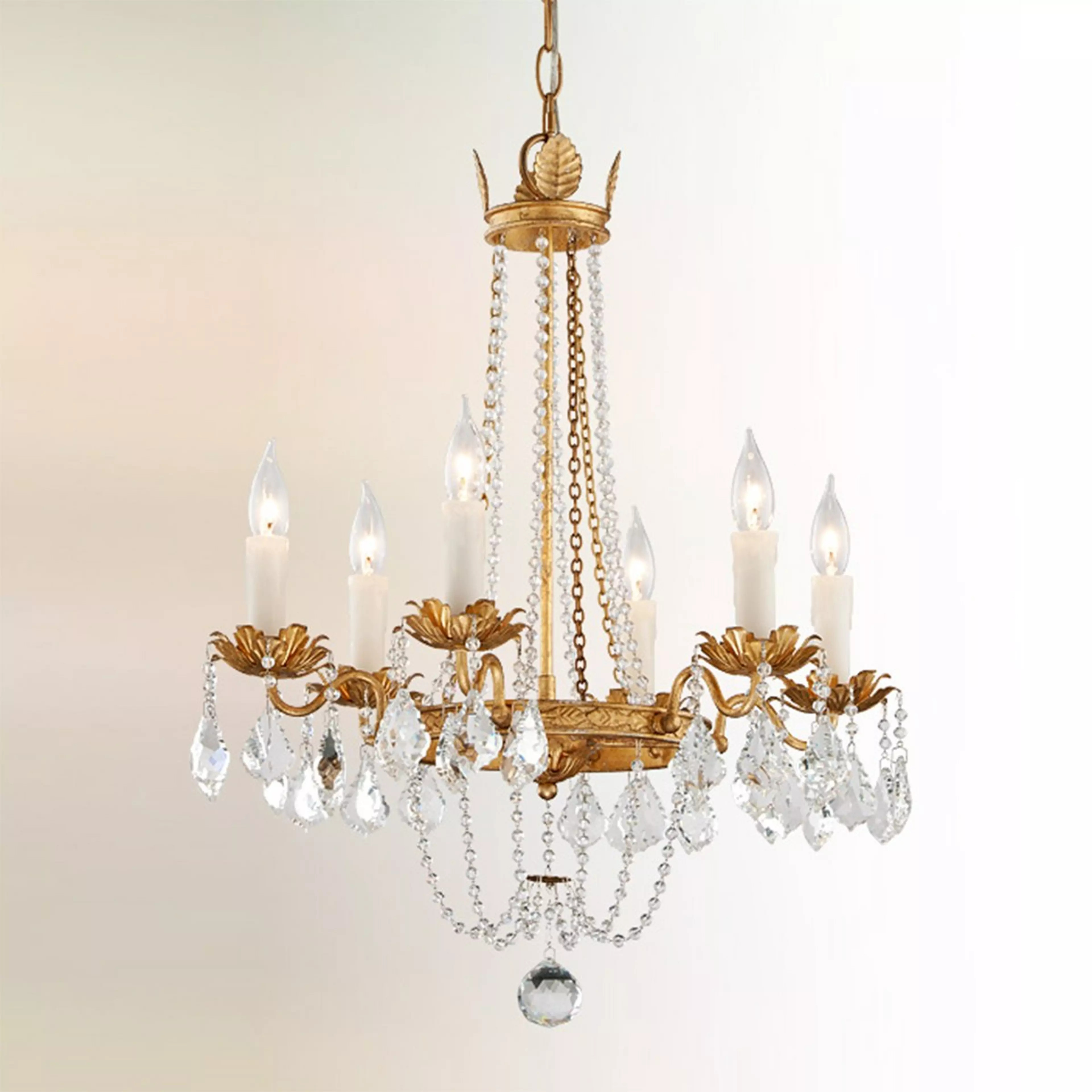 Classic Crystal Glam Chandelier - 6 Light | Shades of Light