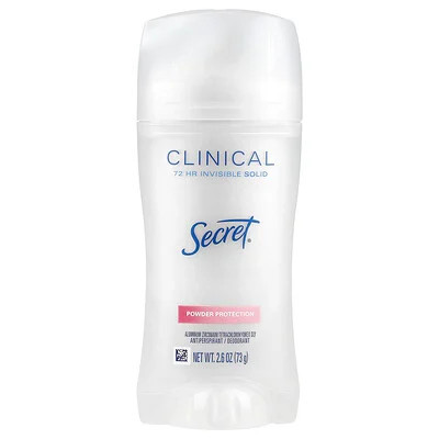 Secret, Clinical, Antiperspirant/Deodorant, 72 HR Invisible Solid, Powder Protection, 2.6 oz (73 g) | iHerb