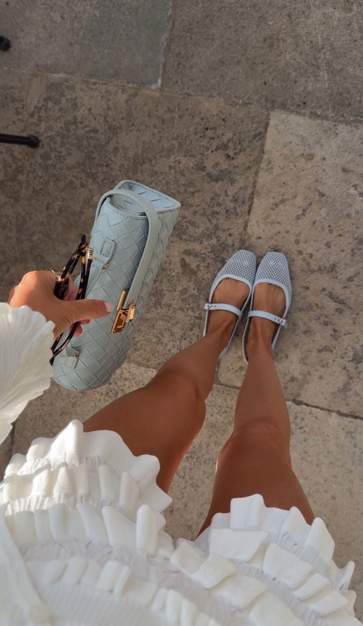 My favorite spring and summer flats are on sale!! 🩵

Ruffle shorts, white cardigan, mesh flats, European summer outfit, European vacation outfit 

#LTKTravel #LTKItBag #LTKShoeCrush

#LTKTravel #LTKootd #LTKFindsUnder100