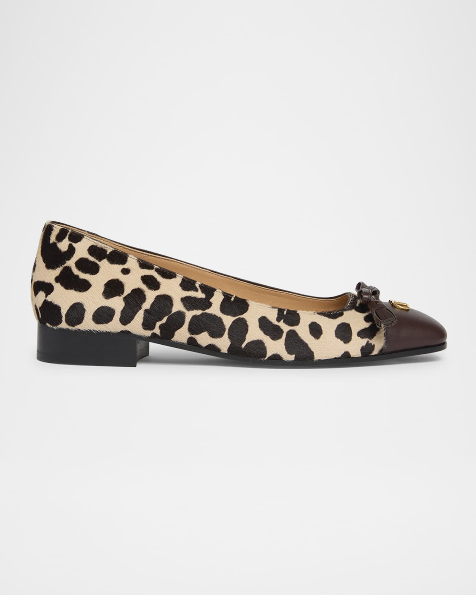 VLogo Valet Du Roi Pony Hair Ballerina Flats | Neiman Marcus