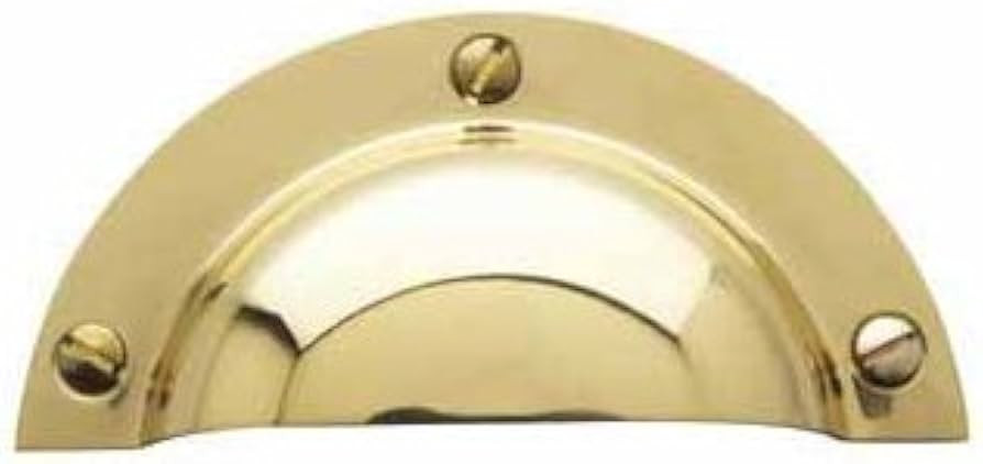 Baldwin 4462.030.BIN Plain Cup Cabinet Pull, Polished Brass - Lacquered | Amazon (CA)