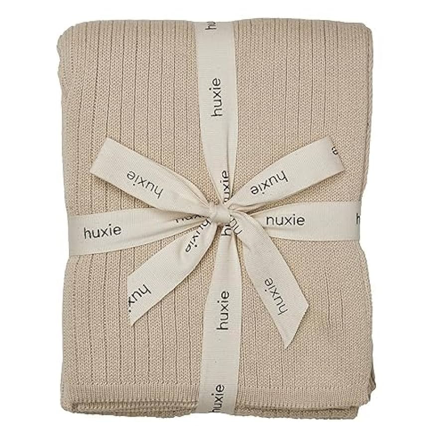 Knitted Organic Cotton Baby Blanket- Swaddle Blanket, 30" x 40" Soft Receiving Blanket for Newbor... | Amazon (US)