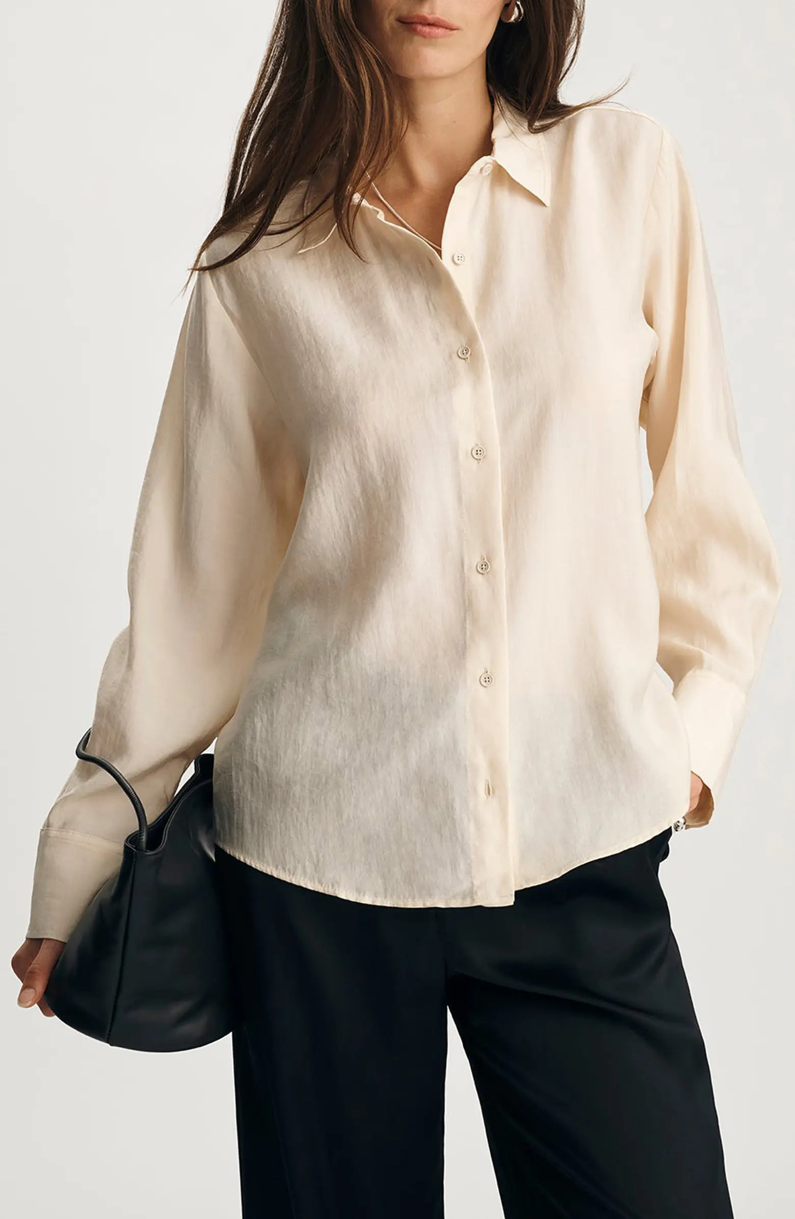 Luxe Touch Button-Up Shirt | Nordstrom