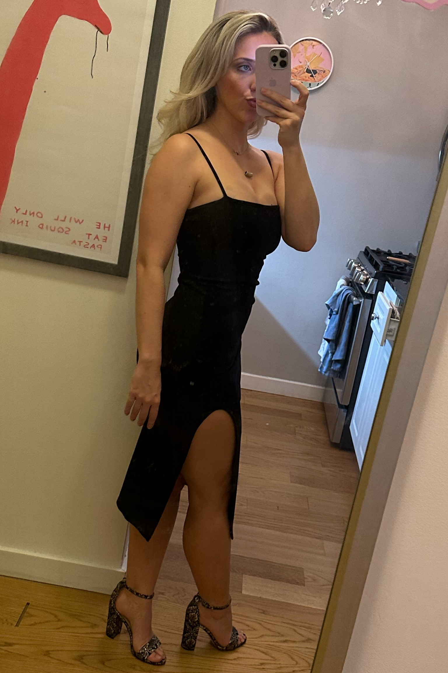 Strappy side cheap dress