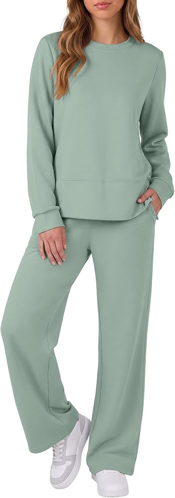 ANRABESS 2 Piece Set for Women Lounge Airport Fall Outfits | Amazon (US)