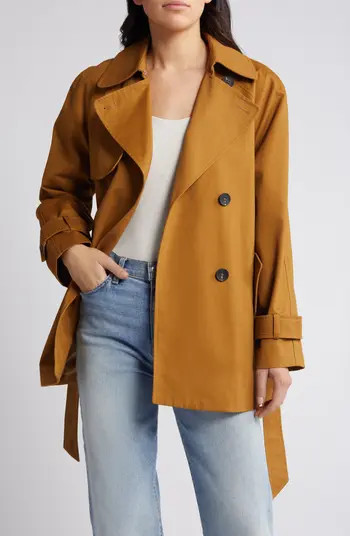 Relaxed Belted Twill Trench Coat | Nordstrom