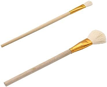 Gilding Brush, Goat Hair Brush, Leaf Sweeper, Paint Brush for Edible Gold Leaf, Gold Flakes, Gold Le | Amazon (US)