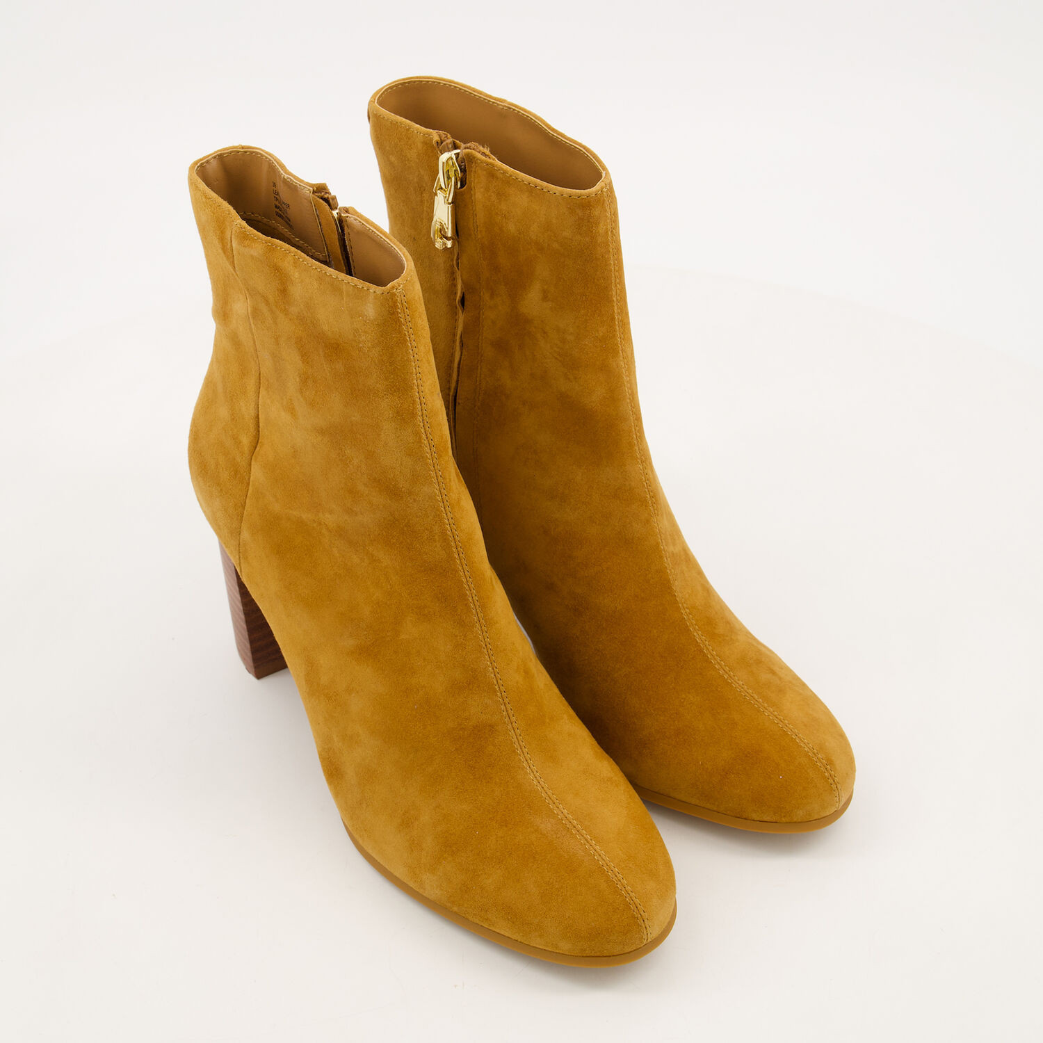 Tan Suede Pose Heeled Ankle Boots | TK Maxx