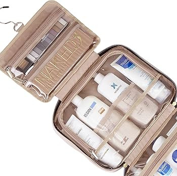 NISHEL Large Hanging Travel Toiletry Bag, Portable Makeup Organizer, Cosmetic Holder for Brushes ... | Amazon (US)