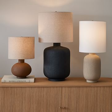 Combed Ceramic Table Lamp | West Elm (US)