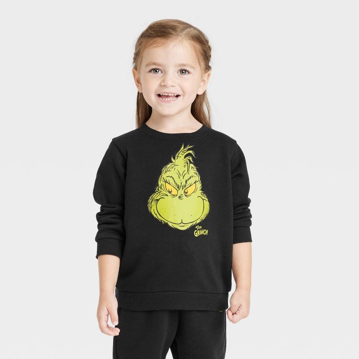 Toddler The Grinch Pullover Sweatshirt - Black | Target