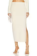 Verina Midi Pencil Skirt With Slit | FWRD 