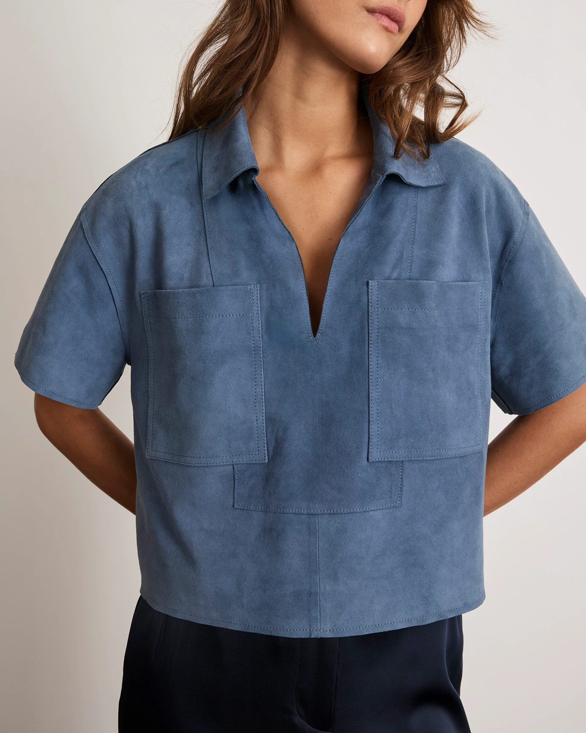 Jade Suede Top | Tanya Taylor