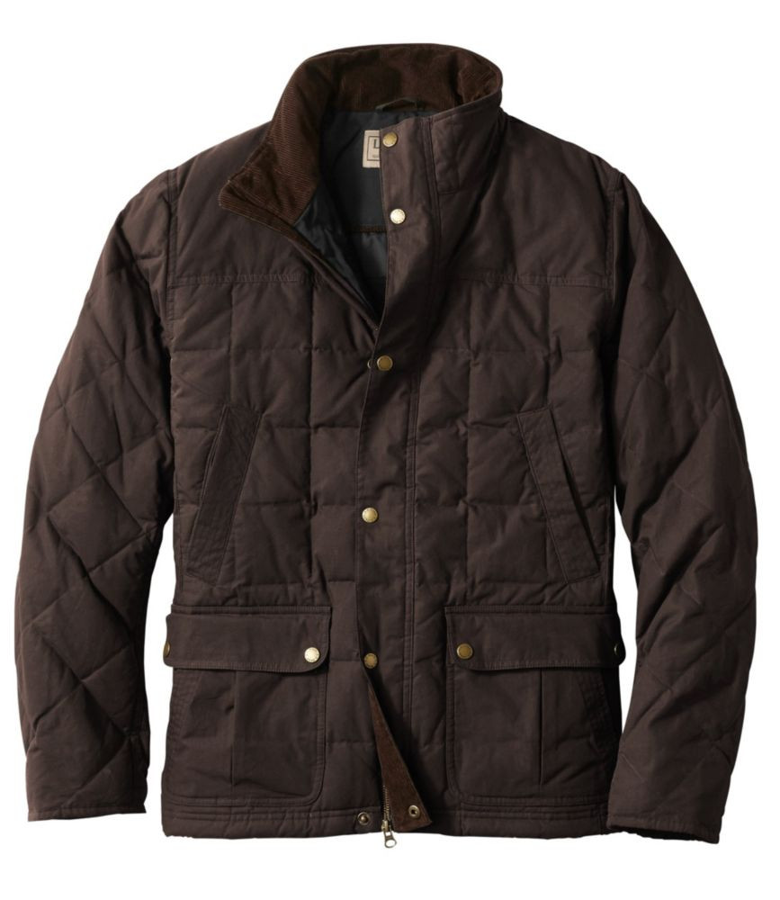 Men's L.L.Bean Upcountry Waxed-Cotton Down Jacket | L.L. Bean