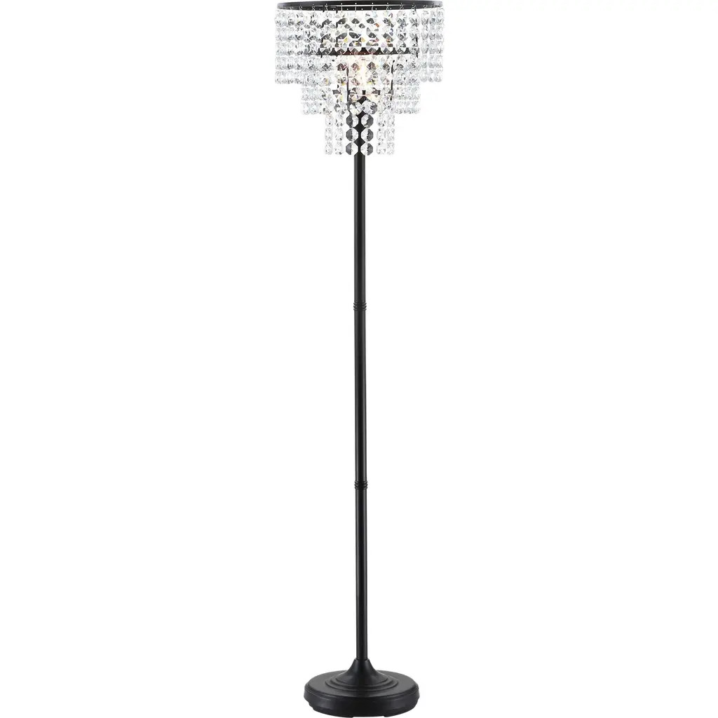 JONATHAN Y Juliette 60" Crystal/Metal Floor Lamp, Bronze / Clear at Nordstrom | Nordstrom