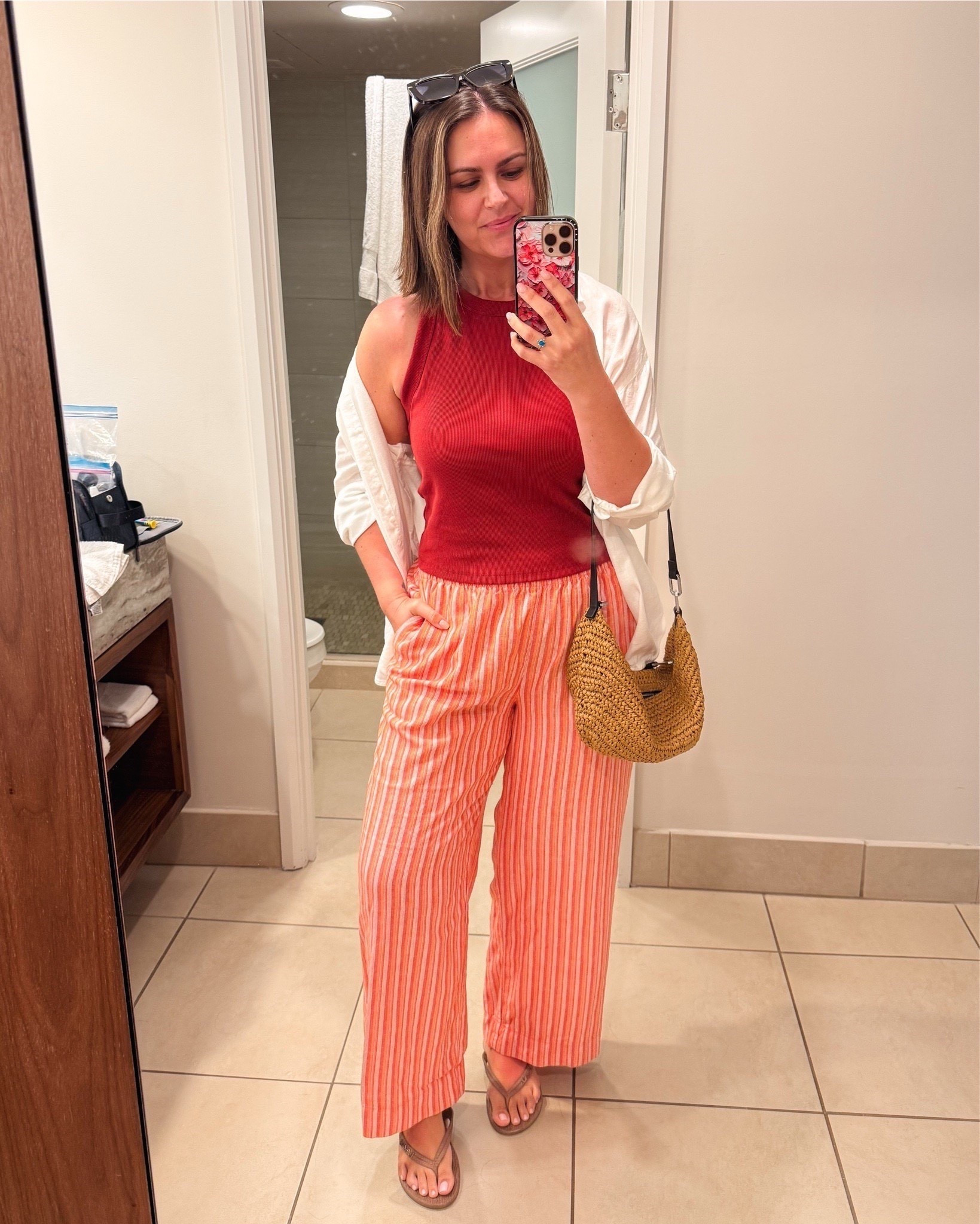 Casual vacation OOTD from Old Navy! I am wearing a large in the tank, a large in the pants, and a large in the linen top! 

Travel outfit, finds under 25, sale alert, watchnow, new arrivals, old navy, Courtney Hamilton



#LTKSeasonal #LTKootd #LTKMidsize