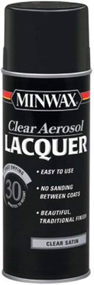 Minwax 15210 Clear Aerosol Lacquer Spray, 12.25-Ounce, Satin | Amazon (US)