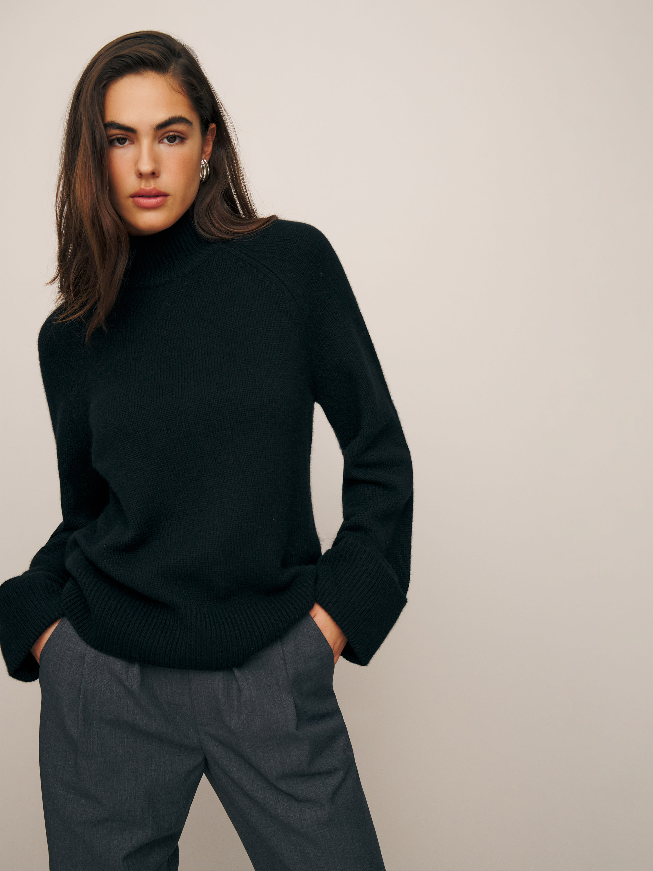 Garrett Cashmere Oversized Turtleneck | Reformation (Global)