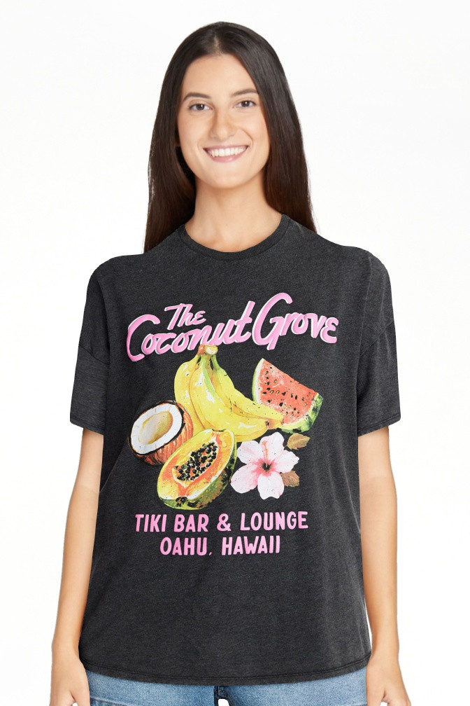 No Boundaries Washed Graphic Boyfriend Tee, Women's XXS-XXL | Walmart (US)