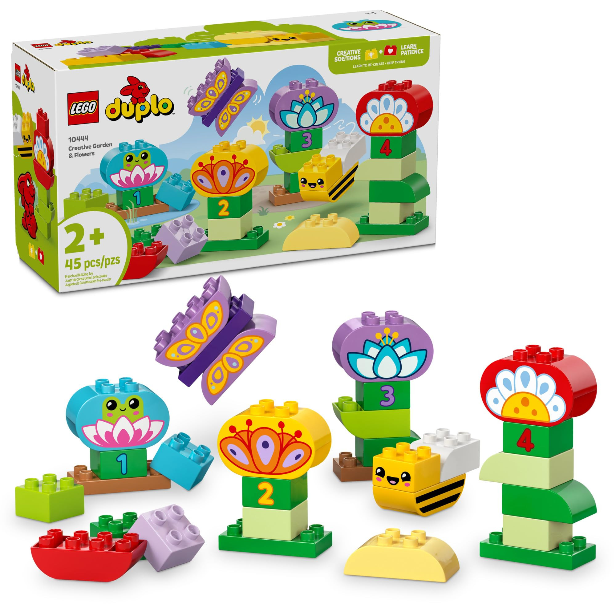 LEGO DUPLO Town Creative Garden & Flowers Building Toy Playset - Preschool Learning and Education... | Amazon (US)
