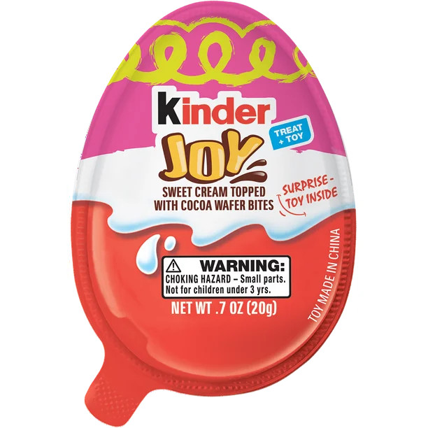 Kinder Joy Chocolate Candy Easter Egg With Toy Inside, 0.7 oz - Walmart.com | Walmart (US)