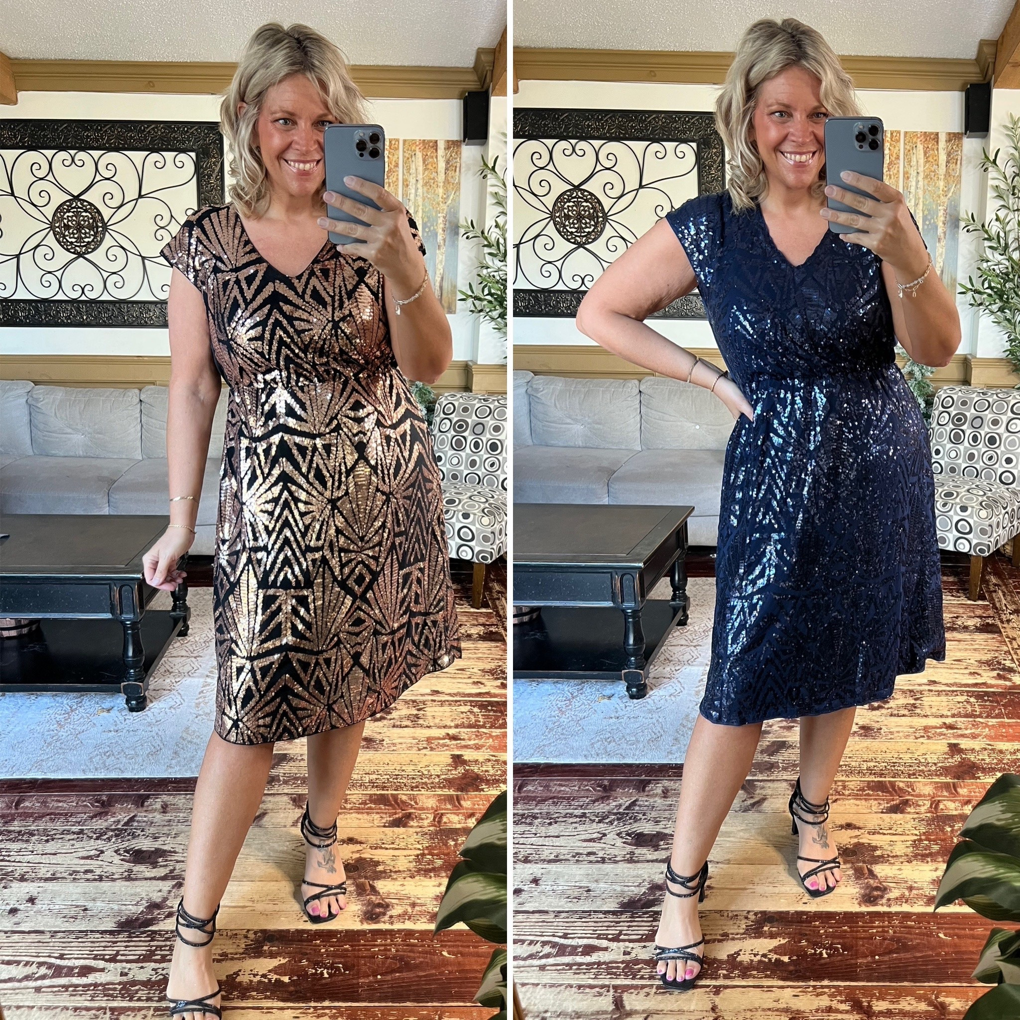 Wearing size 12 in this gorgeous sequin dress from Bloomchic. Perfect for a wedding, the holidays, a cocktail party...

#LTKHoliday #LTKSeasonal #LTKWedding