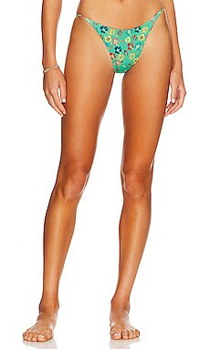 superdown Alina Bikini Bottom in Green Floral from Revolve.com | Revolve Clothing (Global)