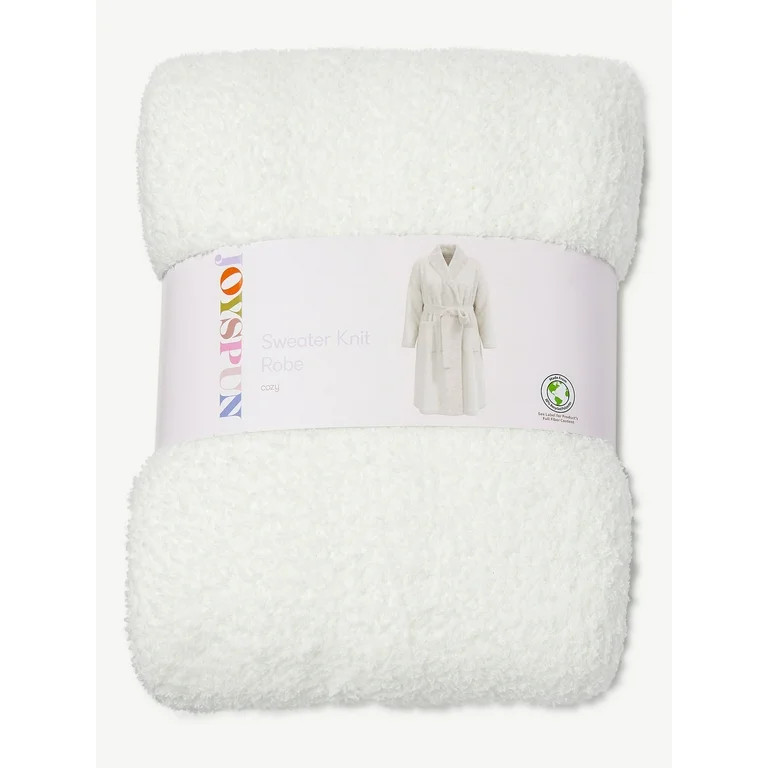 Joyspun Women's Sweater Knit Robe, Sizes up to 3X - Walmart.com | Walmart (US)