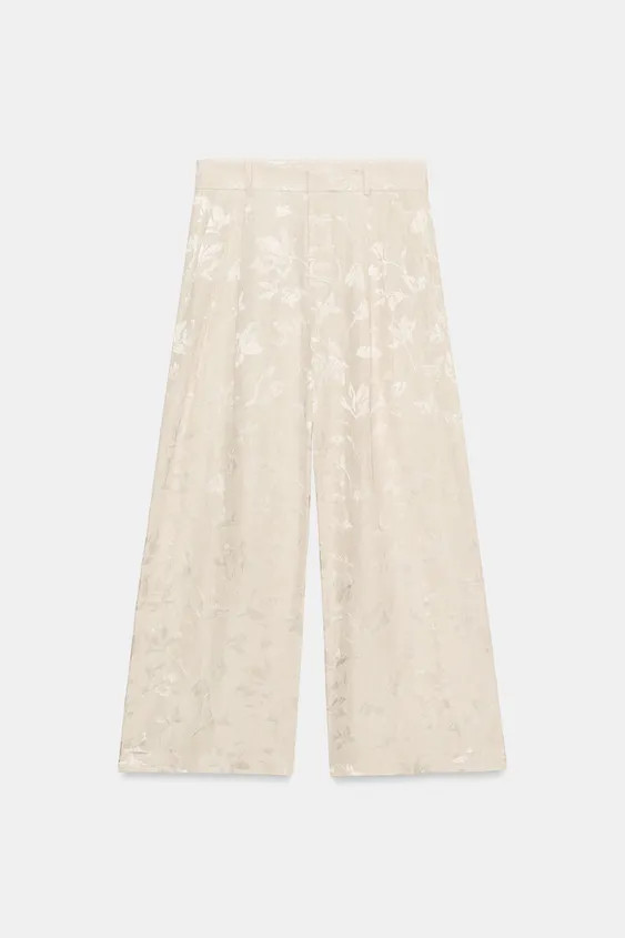 Model height: 179 cmZARA WOMAN COLLECTIONTrousers made from 32% linen blend yarn. Mid-waist with ... | Zara UK