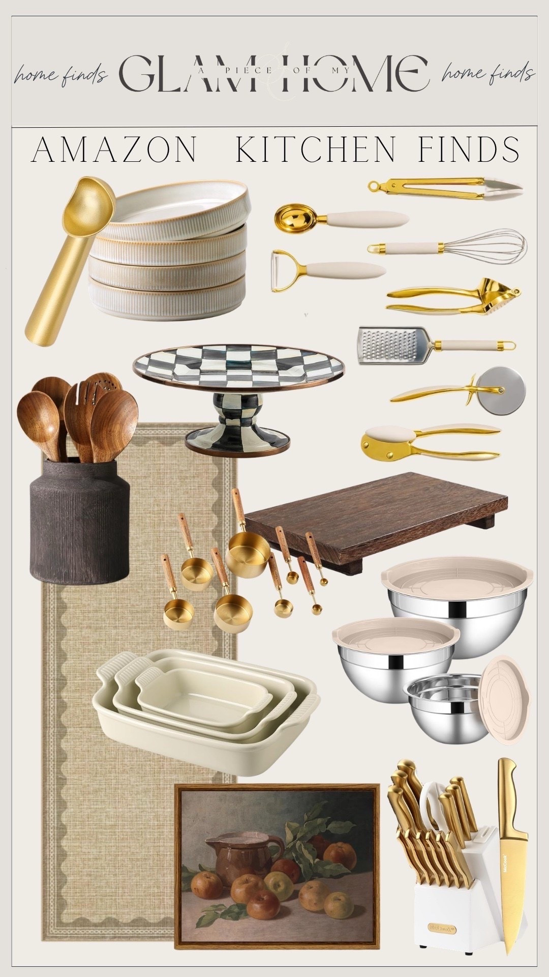 Amazon kitchen finds! 


Aesthetic, gold, mixing bowls, tray, runner rug



#liketkit #LTKHome #LTKU #LTKSaleAlert
@shop.ltk
https://liketk.it/5WlXO