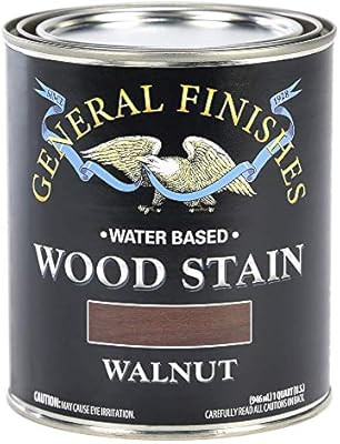 General Finishes Water Based Wood Stain, 1 Quart, Walnut | Amazon (US)