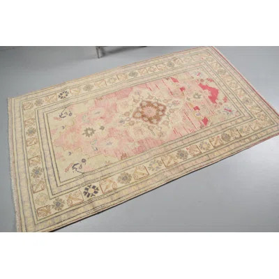 Style Vintage Turkish Accent Rug in Beige with Intricate Design for Home Decor | Wayfair North America