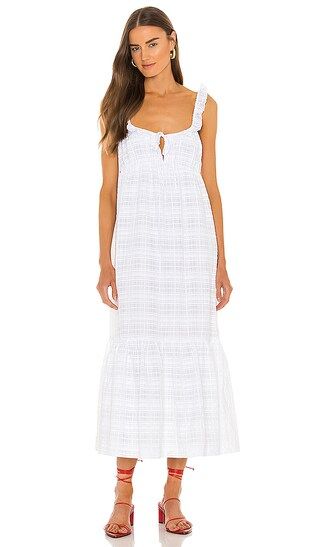 Rosine Midi Dress in White | Revolve Clothing (Global)