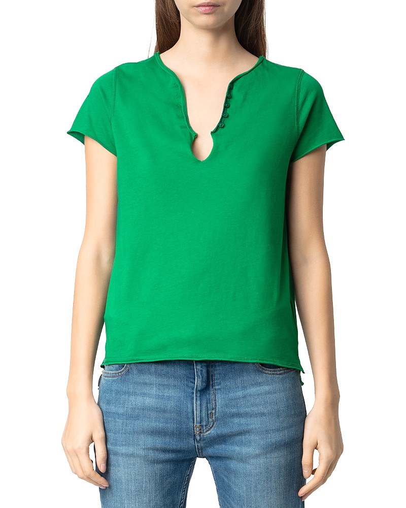 Zadig & Voltaire Diamante Henley Tee | Bloomingdale's (US)