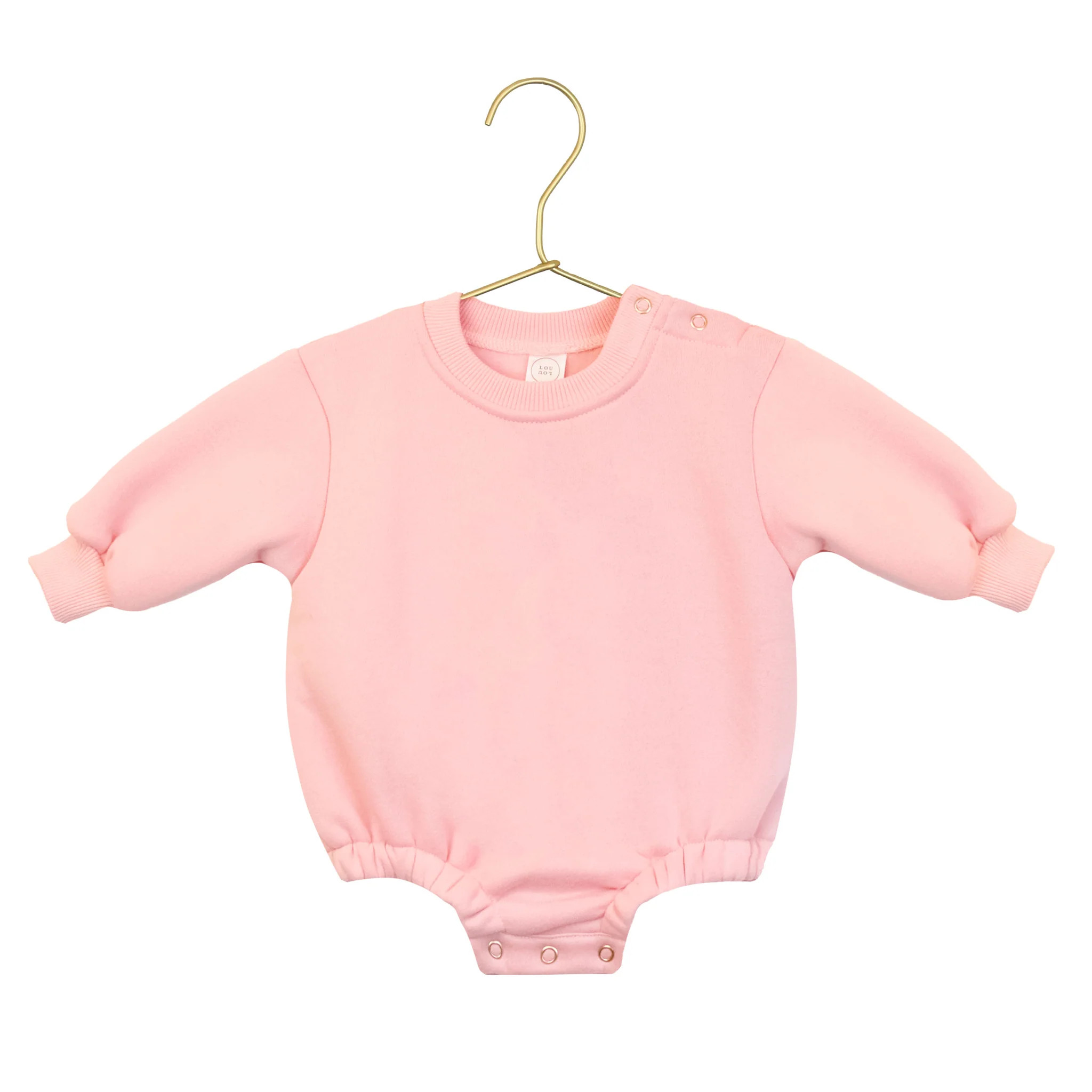 Sweatshirt Romper - Bubblegum | Lou Lou & Company