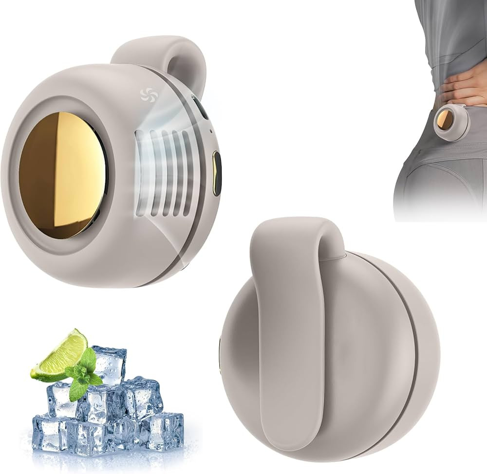 Small Clip Fan, Personal Waist Fans,Portable Silent Mini Bladeless Fan Clip On for Shirt,Hands-Fr... | Amazon (US)