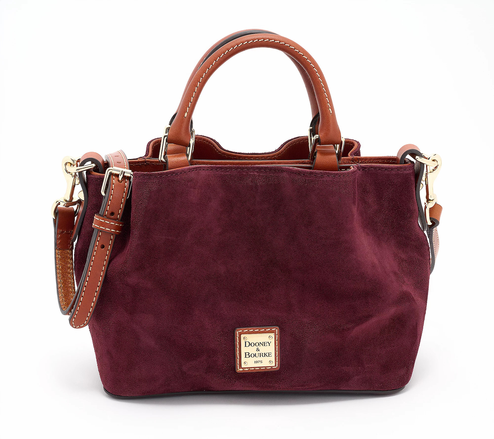Dooney & Bourke Suede Mini Barlow with Crossbody Strap | QVC