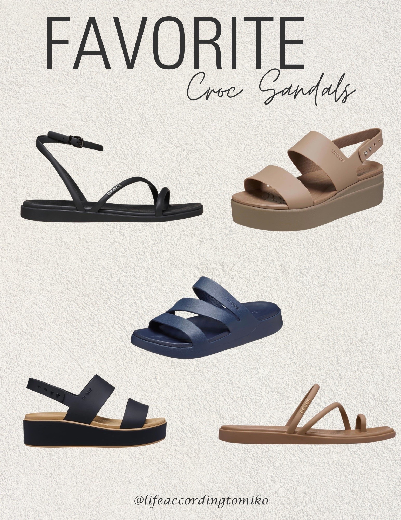 Love finding sandals that are both practical and stylish. 
These Crocs sandals are lightweight, comfortable, and perfect for everyday wear, vacations, pool days, or camping trips.