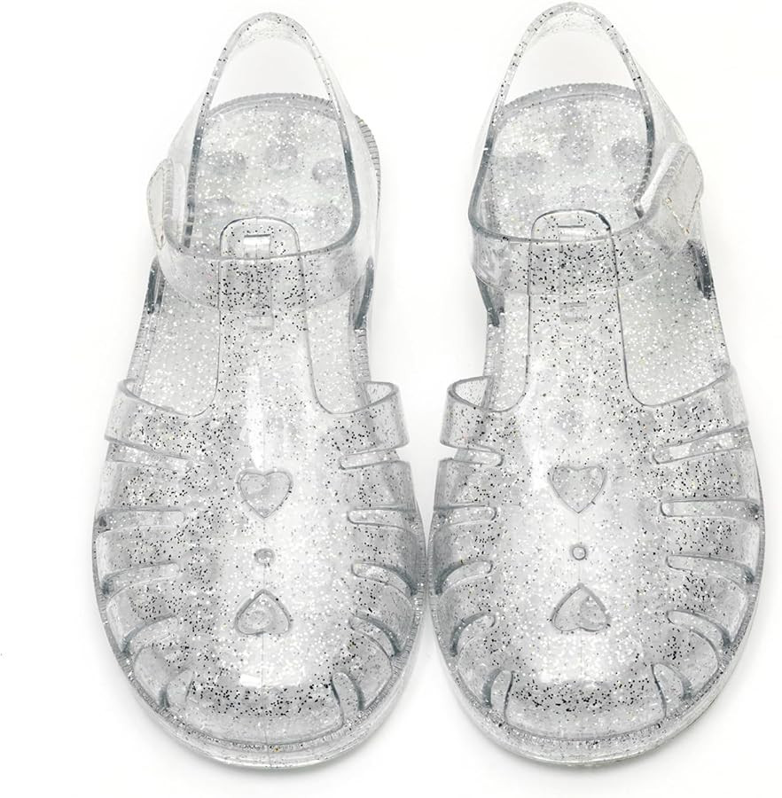 HaHaGuu Girls Jelly Sandals Summer Costume Princess Dress Flat Breathable Waterproof Fisherman Gl... | Amazon (US)