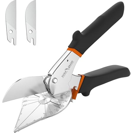GARTOL Miter Shears- Multifunctional Trunking Shears for Angular Cutting of Moulding and Trim, Adjustable at 45 to 135 Degree, Hand Tools for Cutting Soft Wood, Plastic, PVC, with Replacement Blades | Amazon (CA)