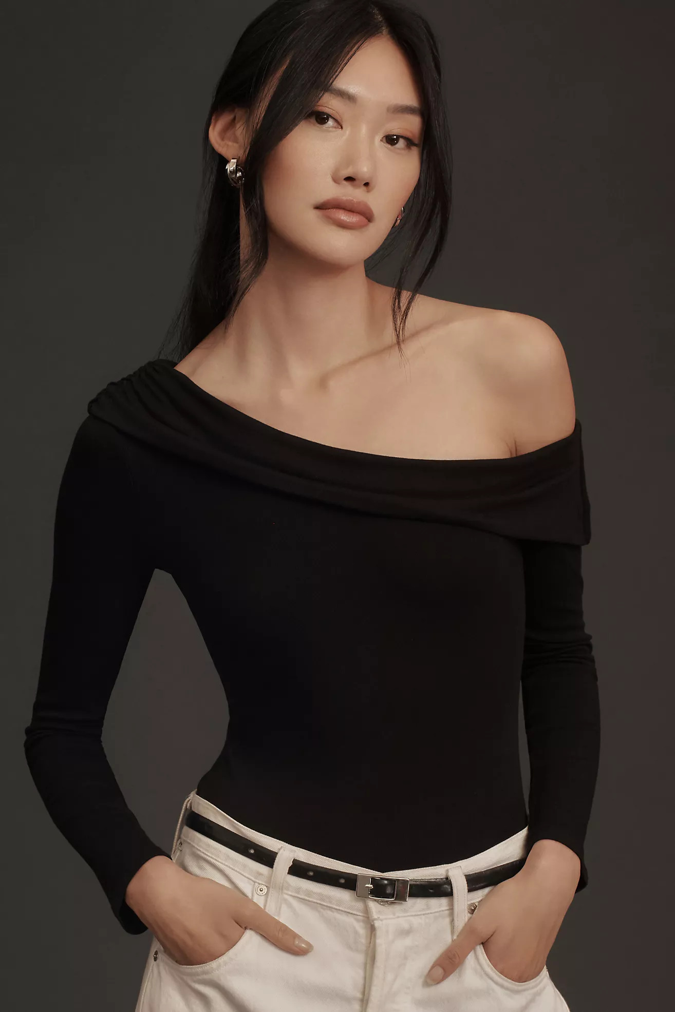ASTR The Label Lenore Off-The-Shoulder Bodysuit | Anthropologie (US)