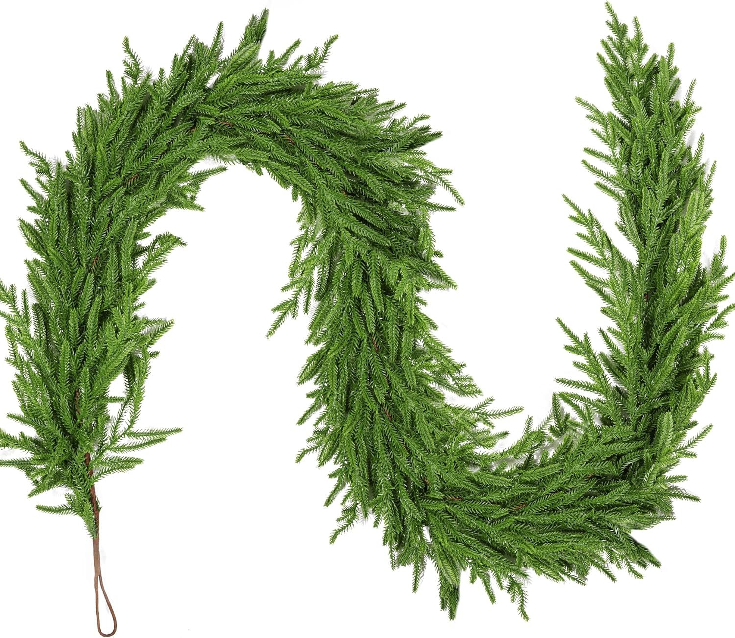 9 FT Christmas Garland Artificial Norfolk Garland Christmas Decorations Real Touch Soft & Thickne... | Amazon (US)