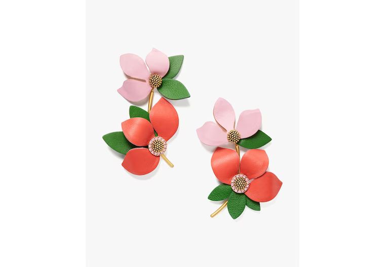 Flower Power Leather Earrings | Kate Spade (US)