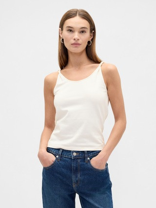 Stretch Jersey Twist Tank Top | Gap Factory
