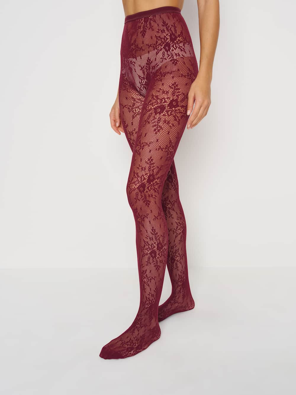 Swedish Stockings Rosa Lace Tights | Reformation (Global)