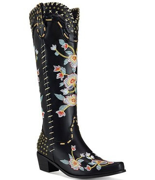 Azalea Wang Phineas Flower Embroidery Western Boots | Dillard's | Dillard's