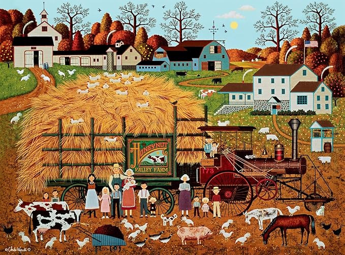 Buffalo Games - Charles Wysocki - Honeynut Valley Farm - 1000 Piece Jigsaw Puzzle for Adults Chal... | Amazon (US)
