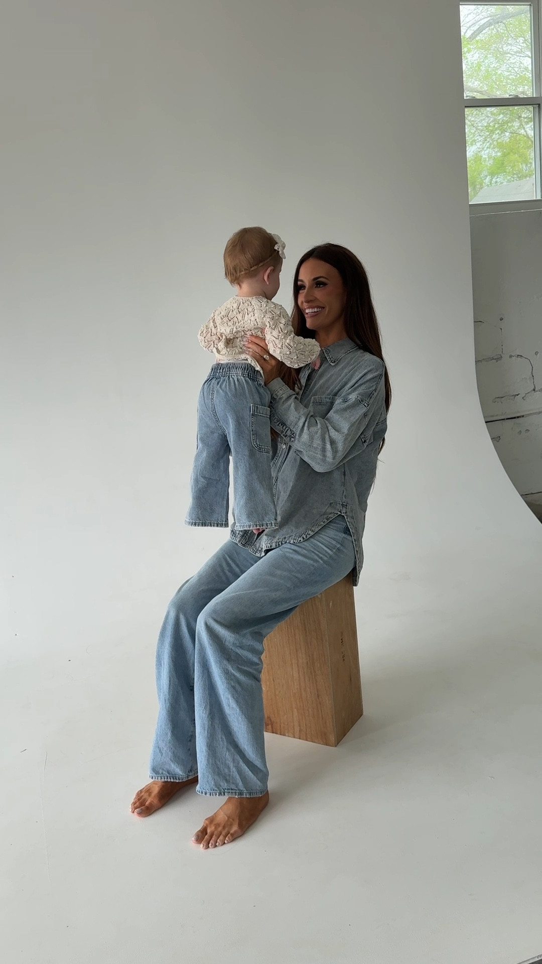 Mommy and me photoshoot,
Mother’s Day, denim on denim, spring outfit 

#LTKBaby #LTKBump #LTKKids